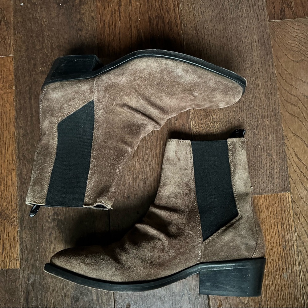 All Saints Brown Ankle Boots - Picture 2 of 5
